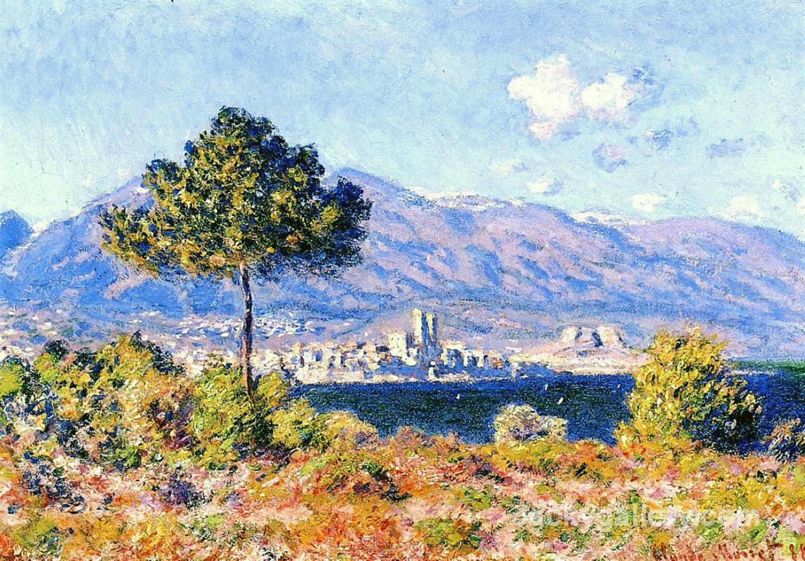 View of Antibes from the Plateau Notre-Dame by Claude Monet paintings reproduction